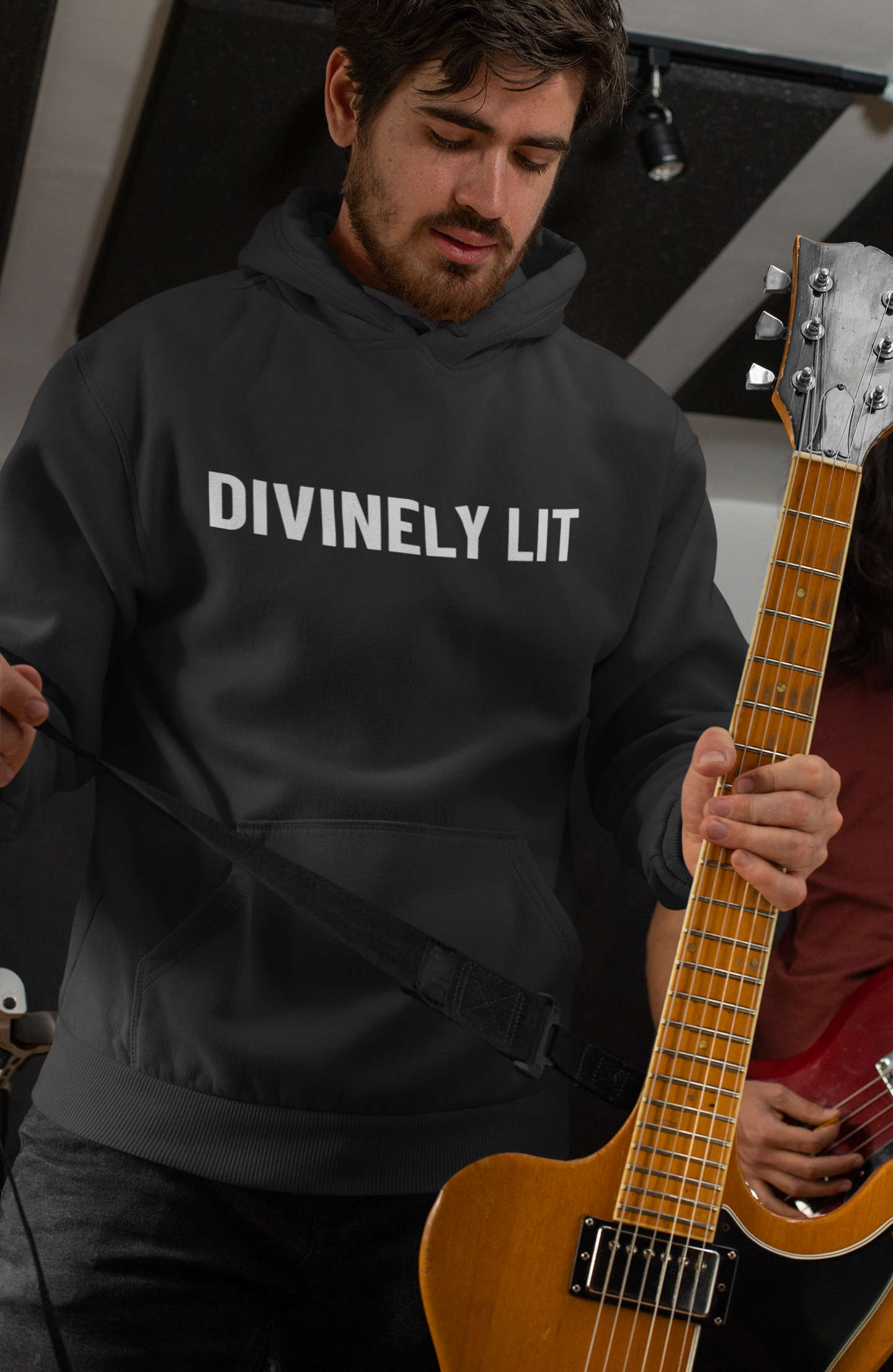 Divinely Lit Signature Hoodie - Vintage Black