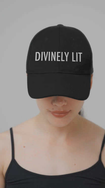 Divinely Lit Embroidered Cotton Cap – Everyday Spiritual Style