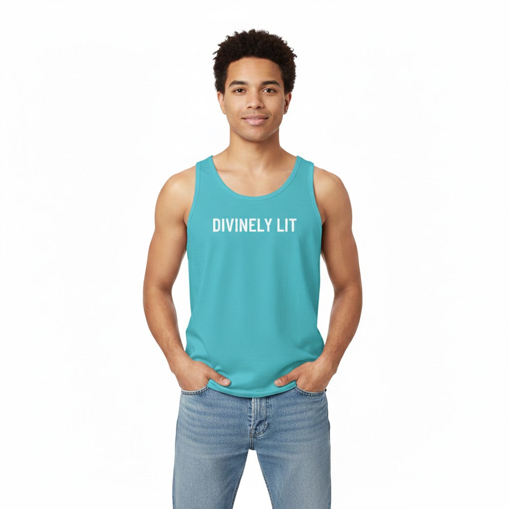 Divinely Lit Unisex Tank – Grounded Comfort, Everyday Wear