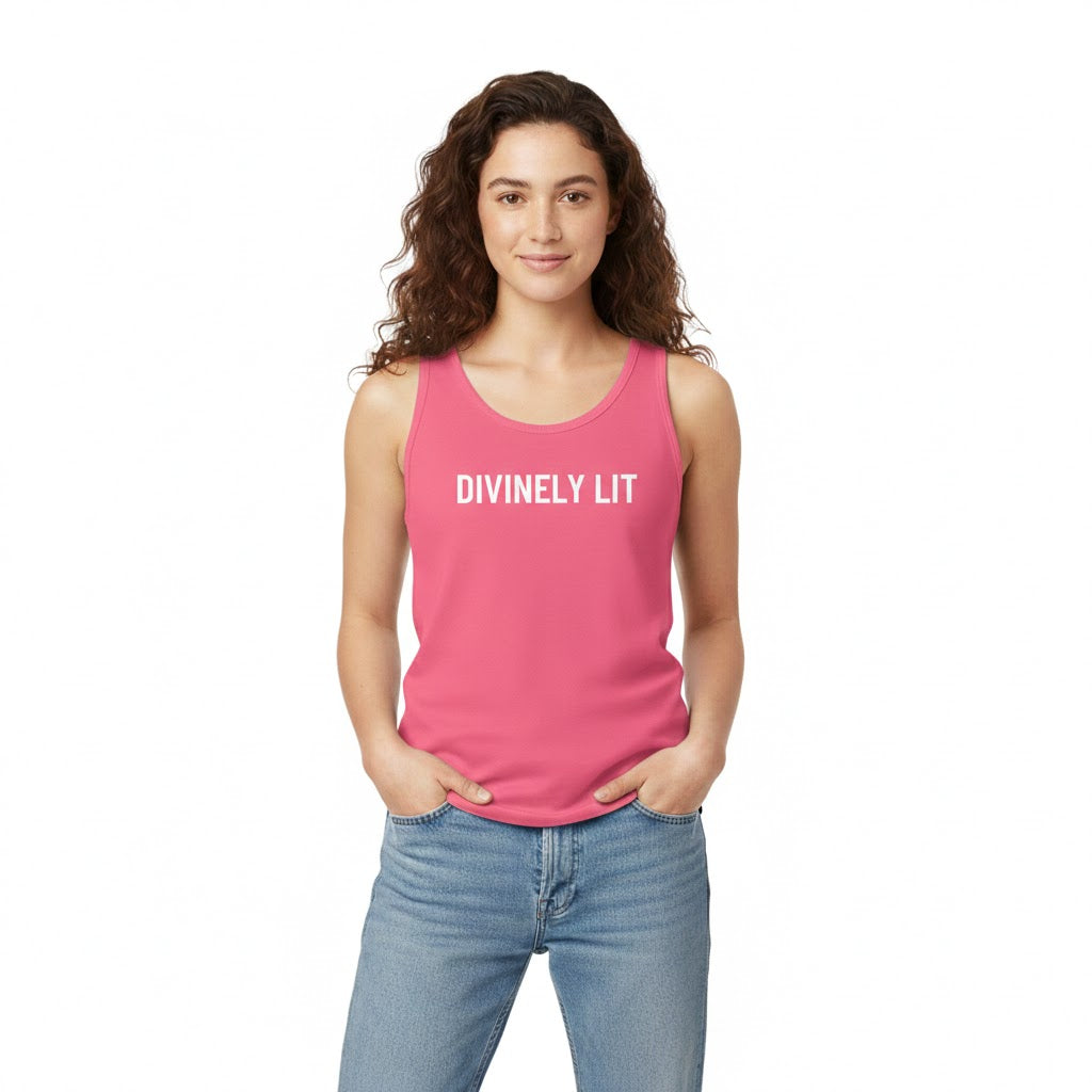Divinely Lit Unisex Tank – Grounded Comfort, Everyday Wear