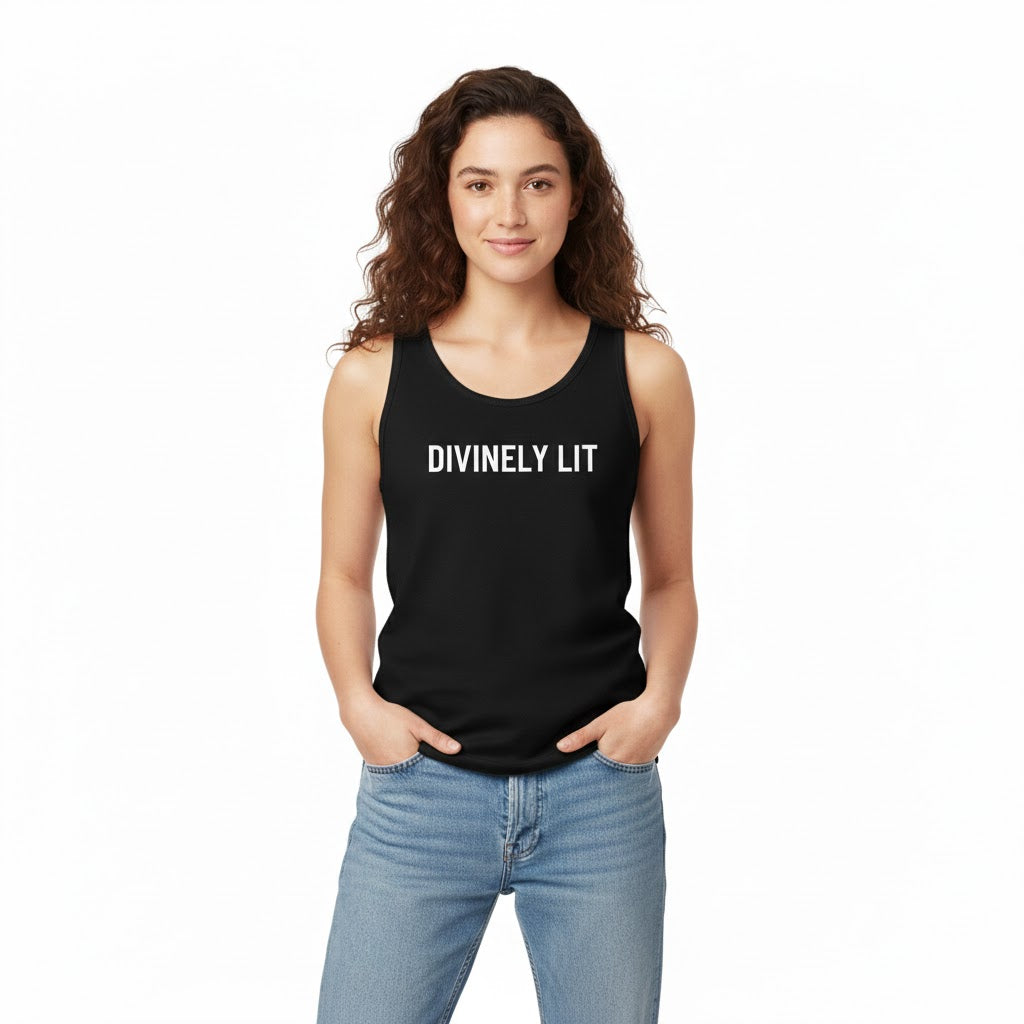 Divinely Lit Unisex Tank – Grounded Comfort, Everyday Wear